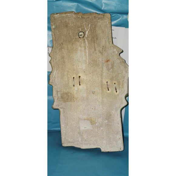 Vintage Chalkware Fruit Wall Plaques – Retro Kitchen Decor 1960s Set of 2 - Picture 6 of 8